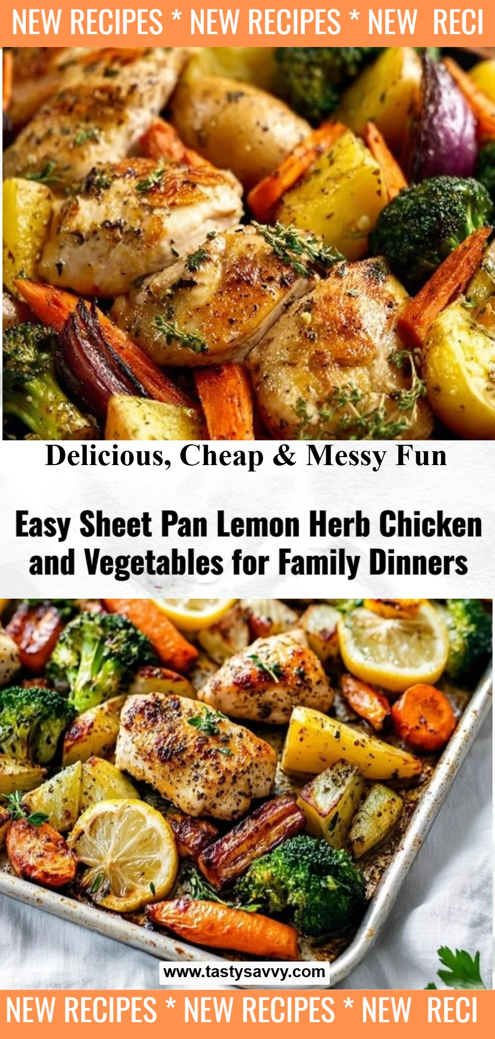Sheet Pan Lemon Herb Chicken and Vegetables