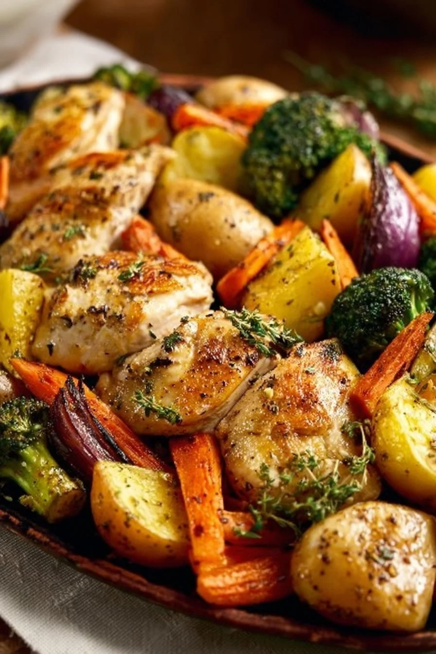 Sheet Pan Lemon Herb Chicken and Vegetables