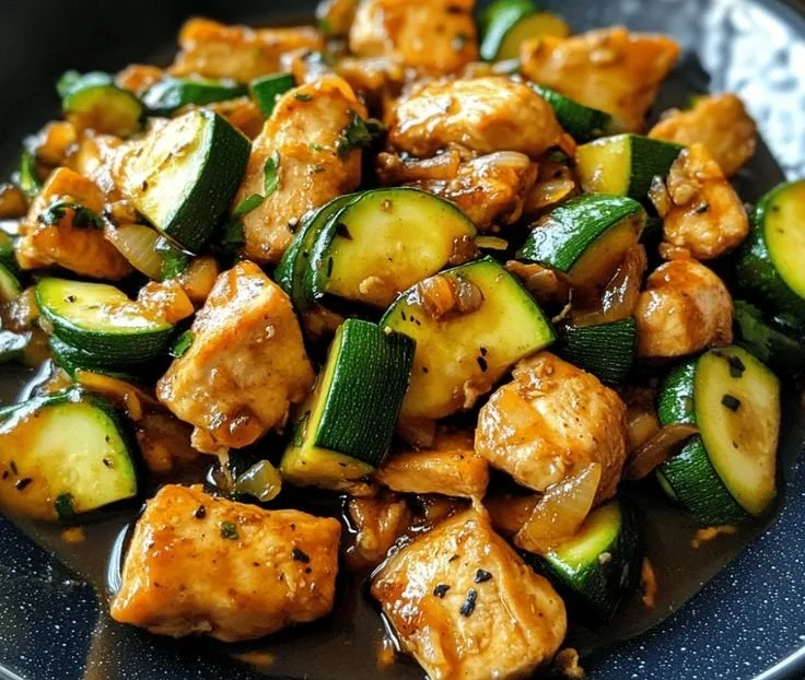 Simple Chicken Zucchini Stir Fry