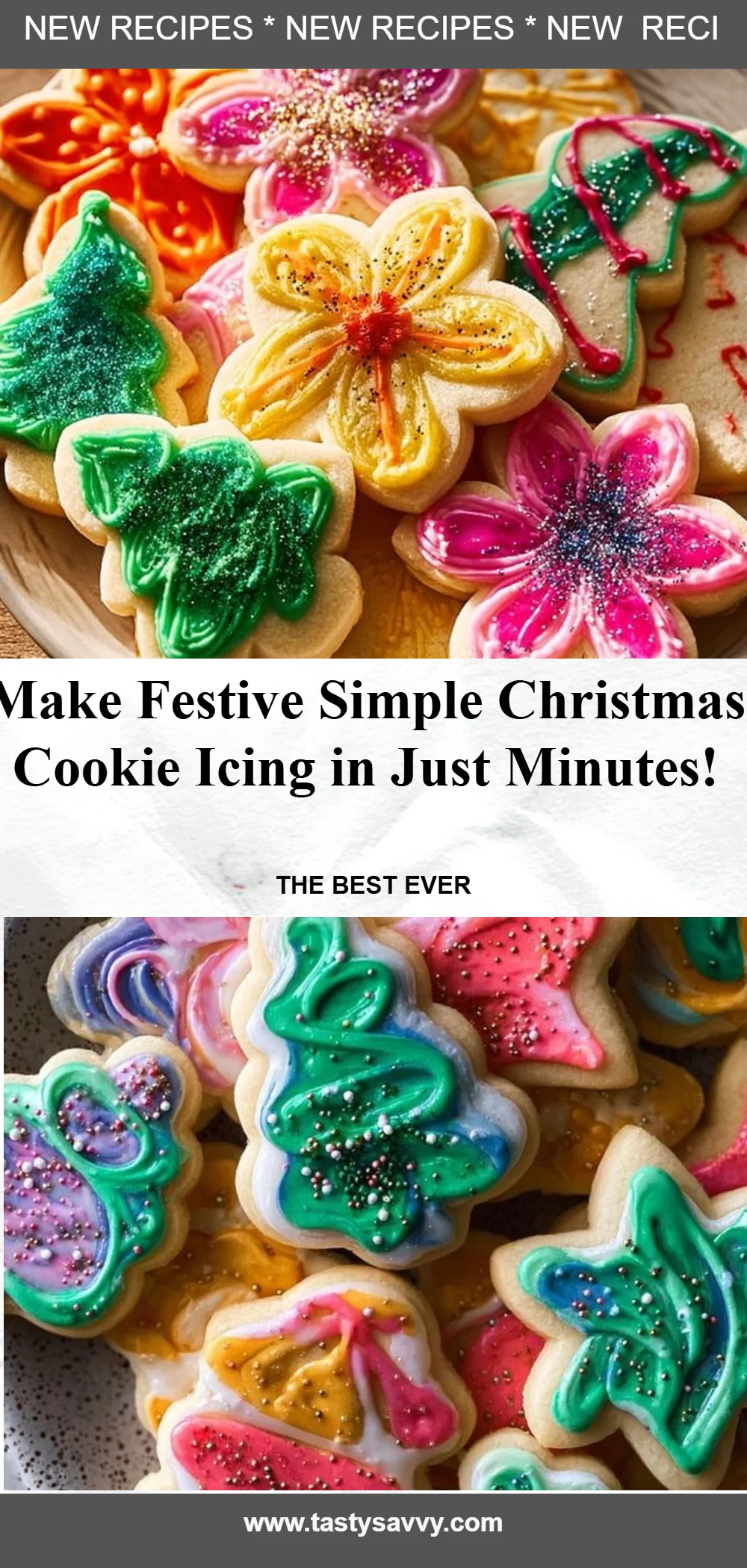 Simple Christmas Cookie Icing