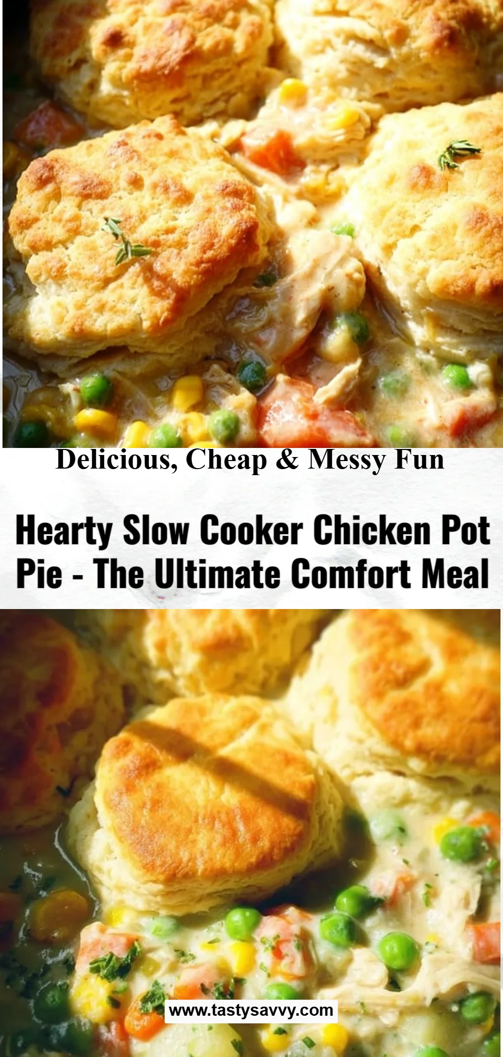 Slow Cooker Chicken Pot Pie