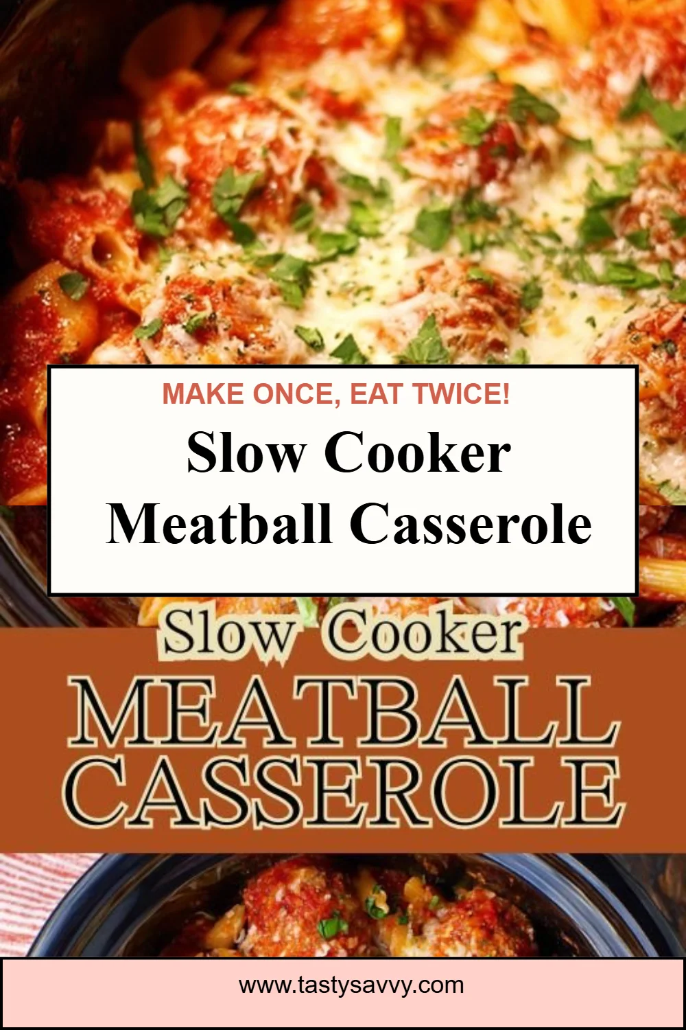 Slow Cooker Meatball Casserole