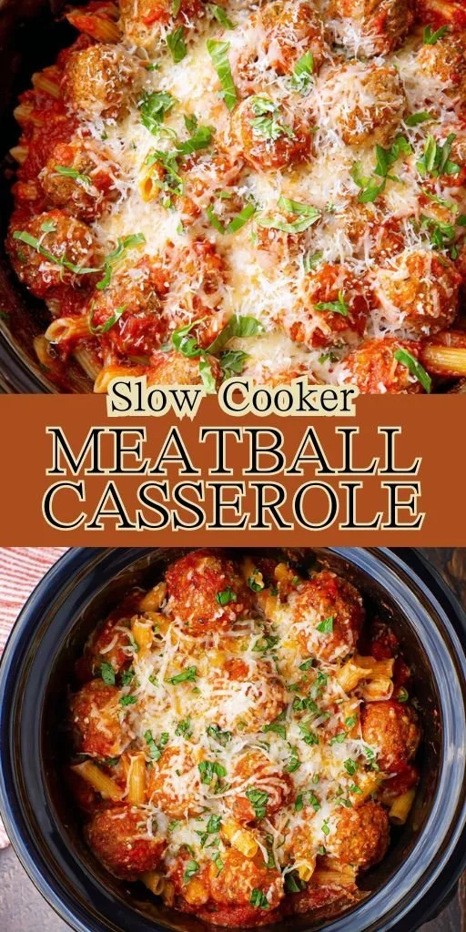 Slow Cooker Meatball Casserole