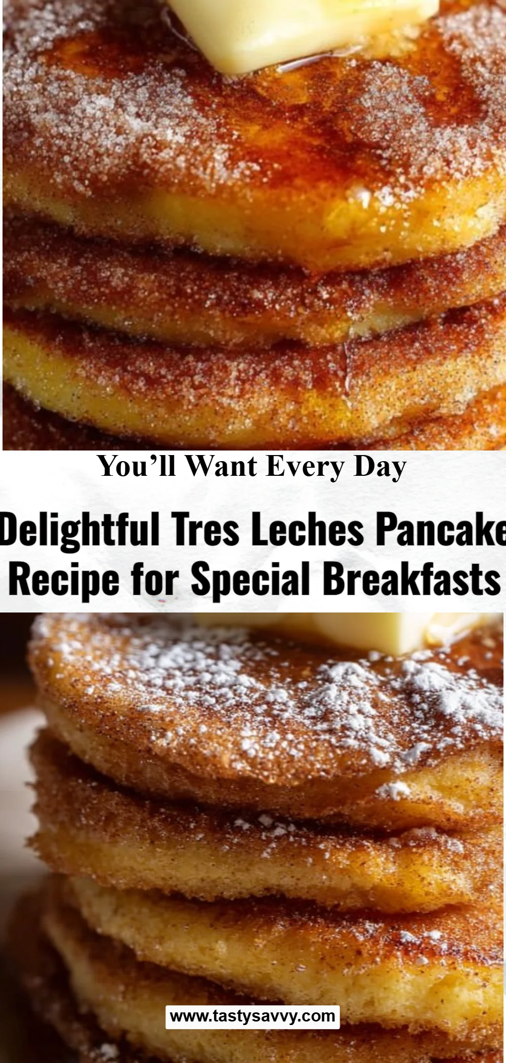 Spanish Churro-Inspired Pancakes