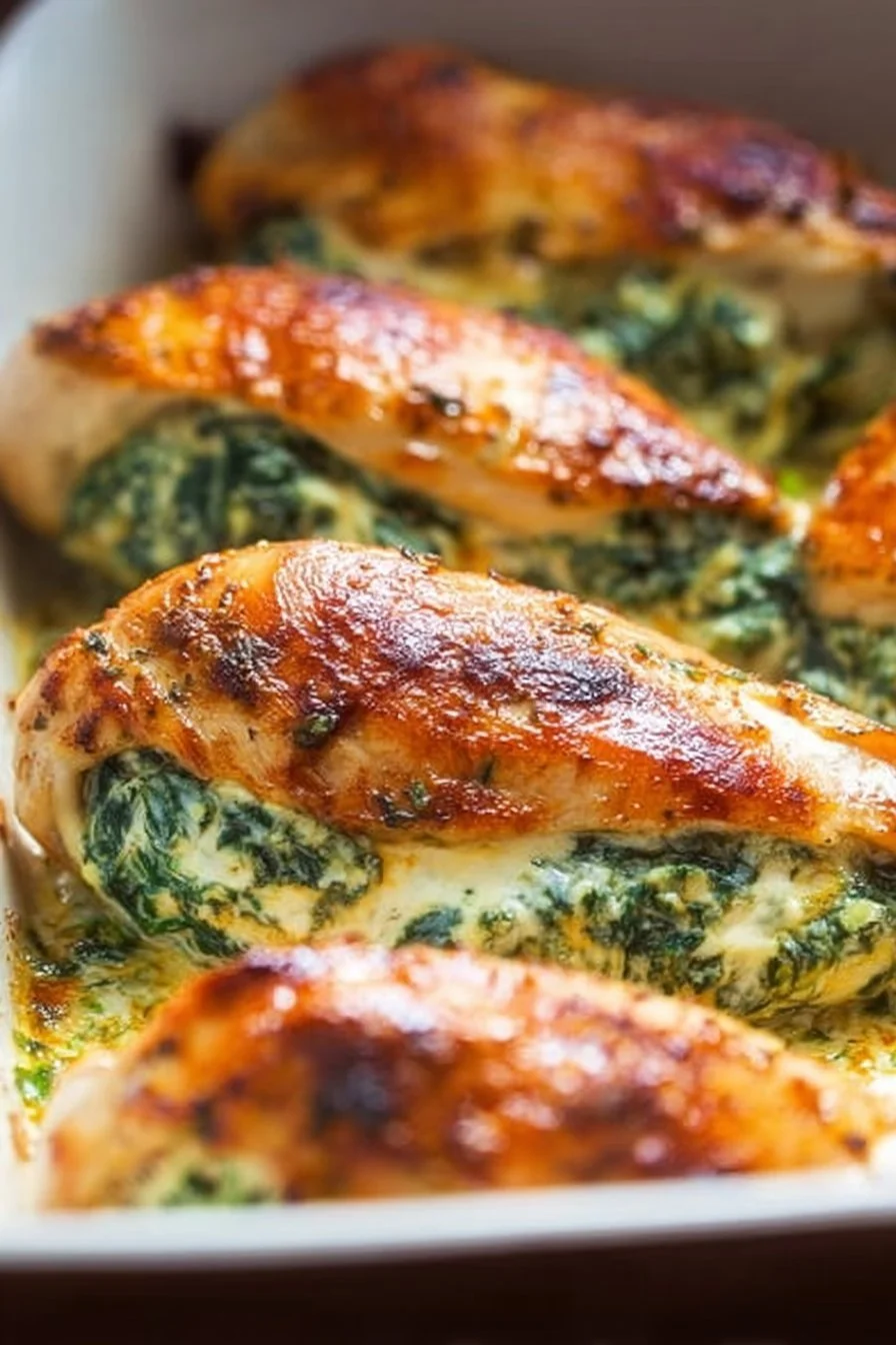 Spinach Stuffed Chicken Breasts