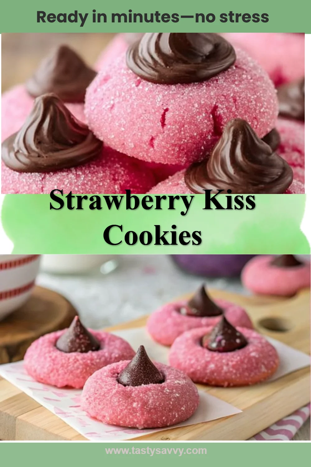 Strawberry Kiss Cookies