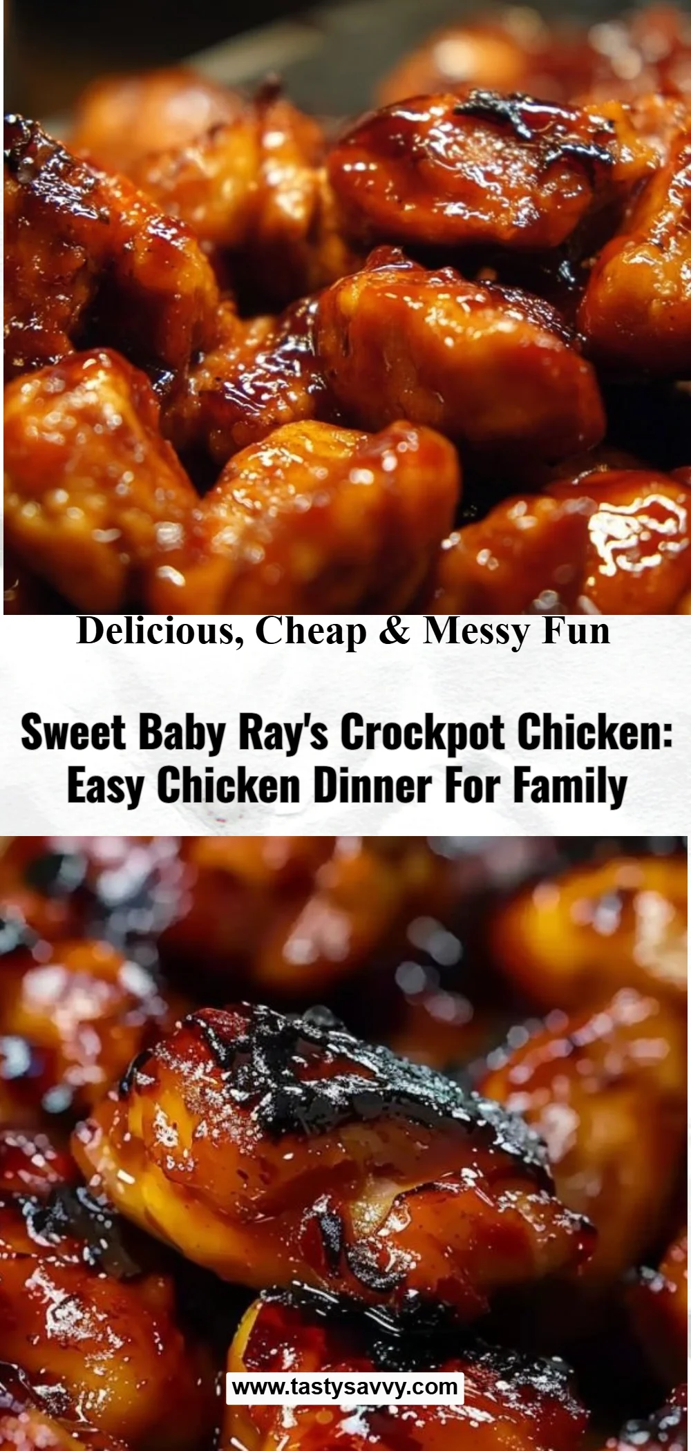Sweet Baby Ray's Crockpot Chicken