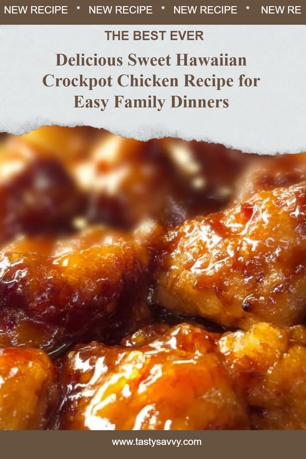 Sweet Hawaiian Crock Pot Chicken