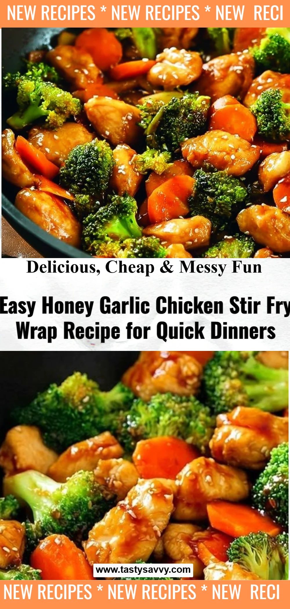 Tender Honey Garlic Chicken Stir Fry