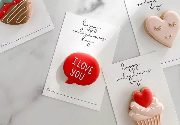 Valentine's Day Cookie Cards