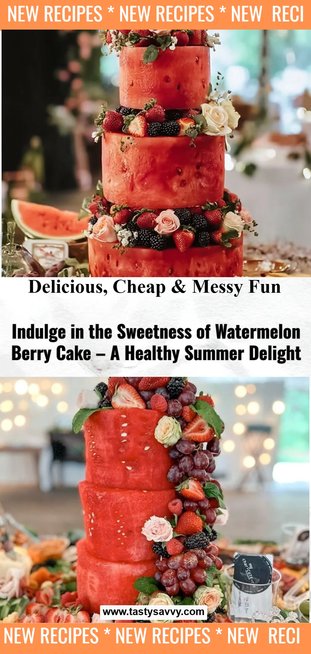Watermelon Berry Cake