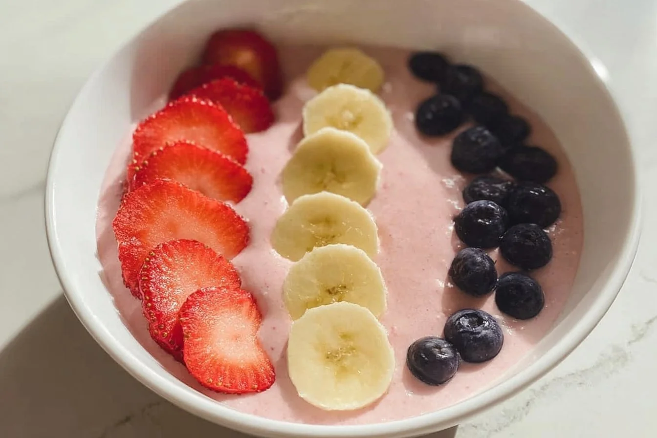 5-Minute Fruit Smoothie Bowl with Greek Yogurt