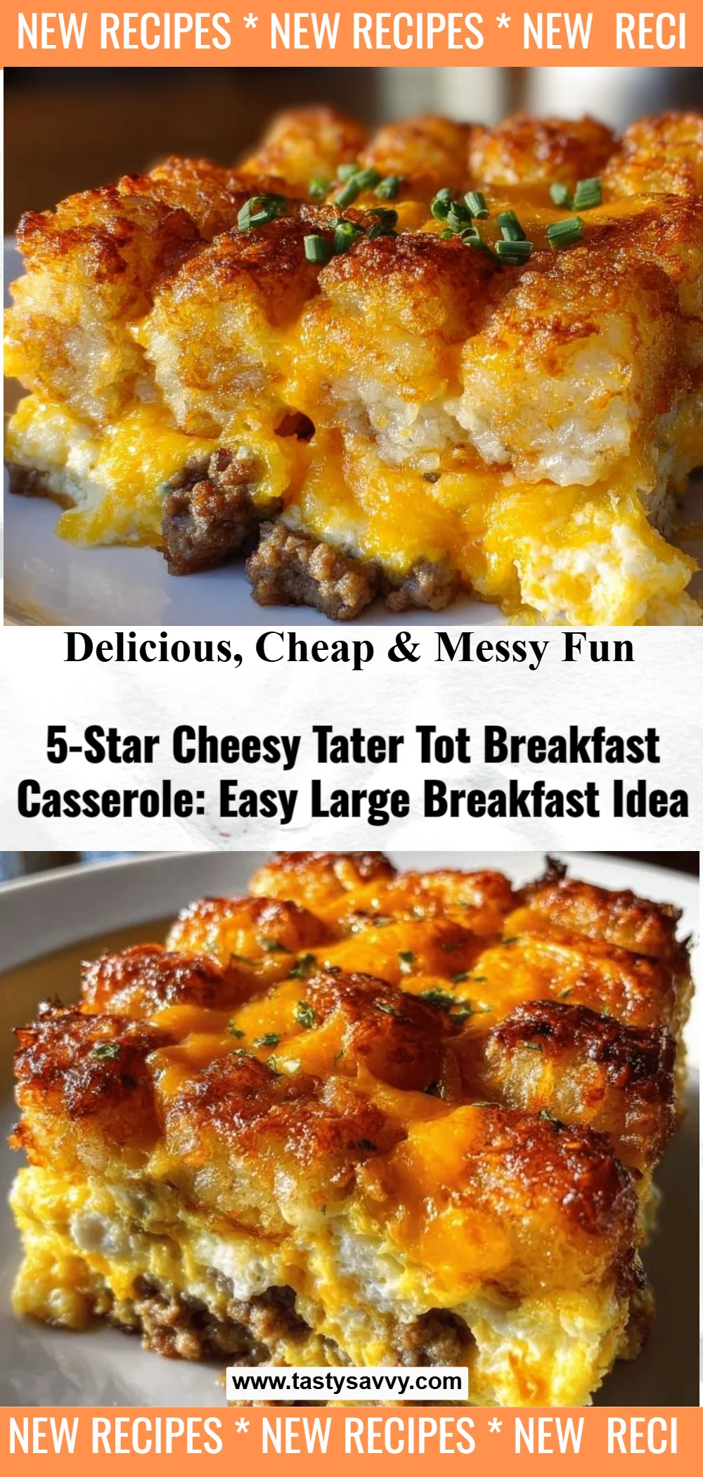 5-Star Cheesy Breakfast Casserole breakfast casserole 5-Star Cheesy Breakfast Casserole