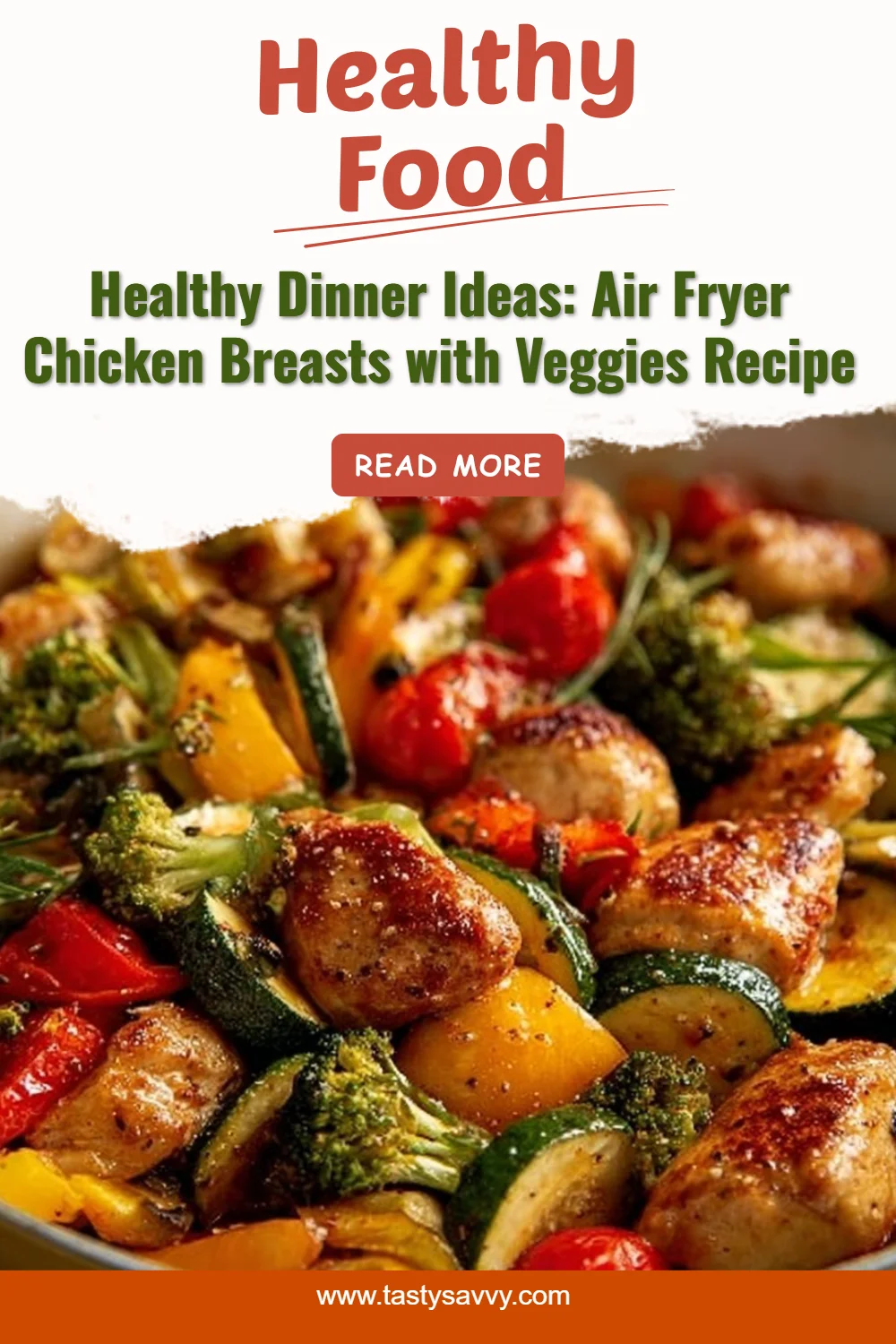 Air Fryer Chicken Breasts with Vegetables