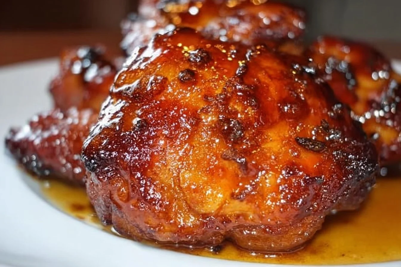 Amazing 1-Pan Brown Sugar Garlic Chicken Thighs brown sugar garlic chicken 1-pan brown sugar garlic chicken thighs ready to serve