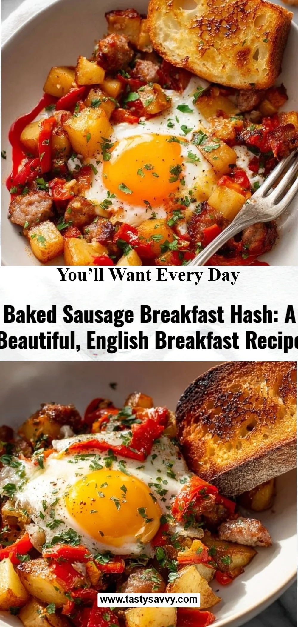 Baked Sausage Breakfast Hash