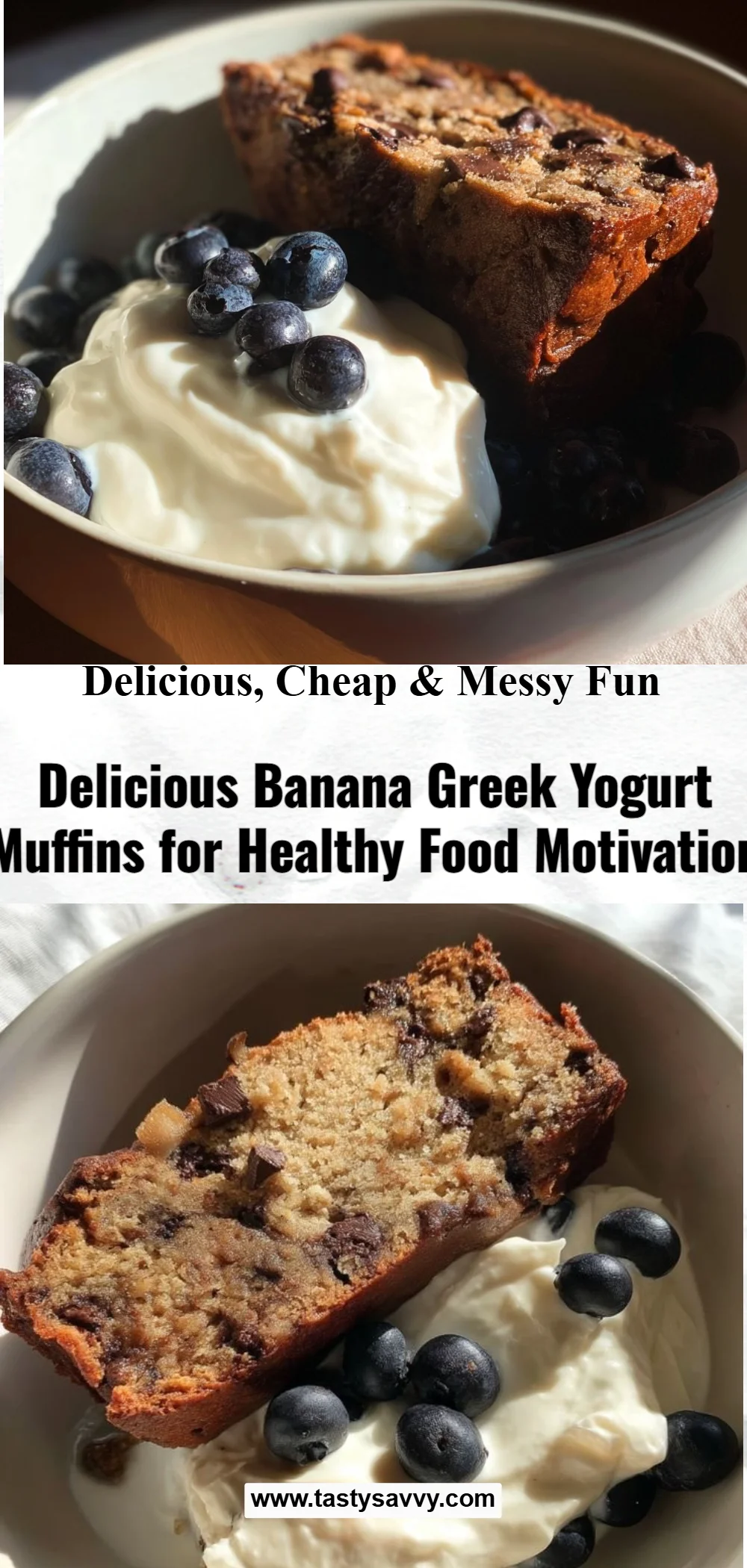 Banana Greek Yogurt Muffins