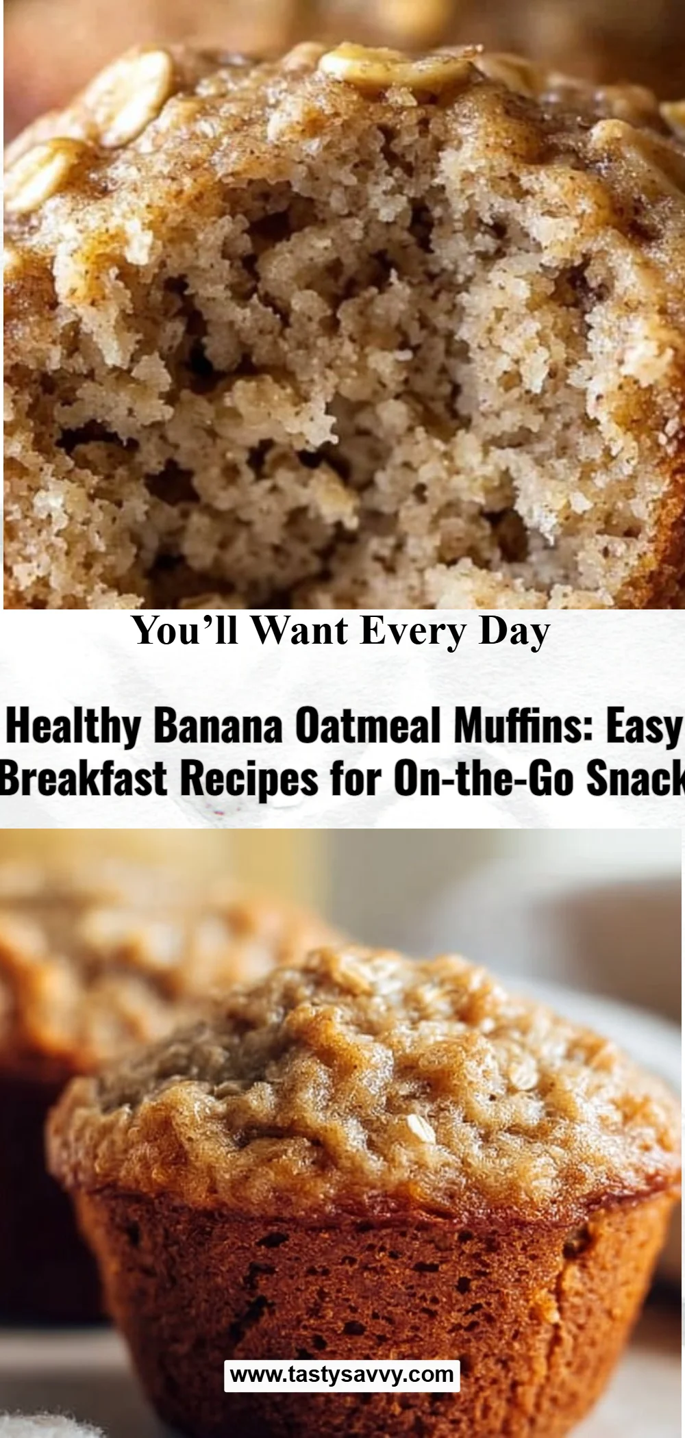 Banana Oatmeal Muffins