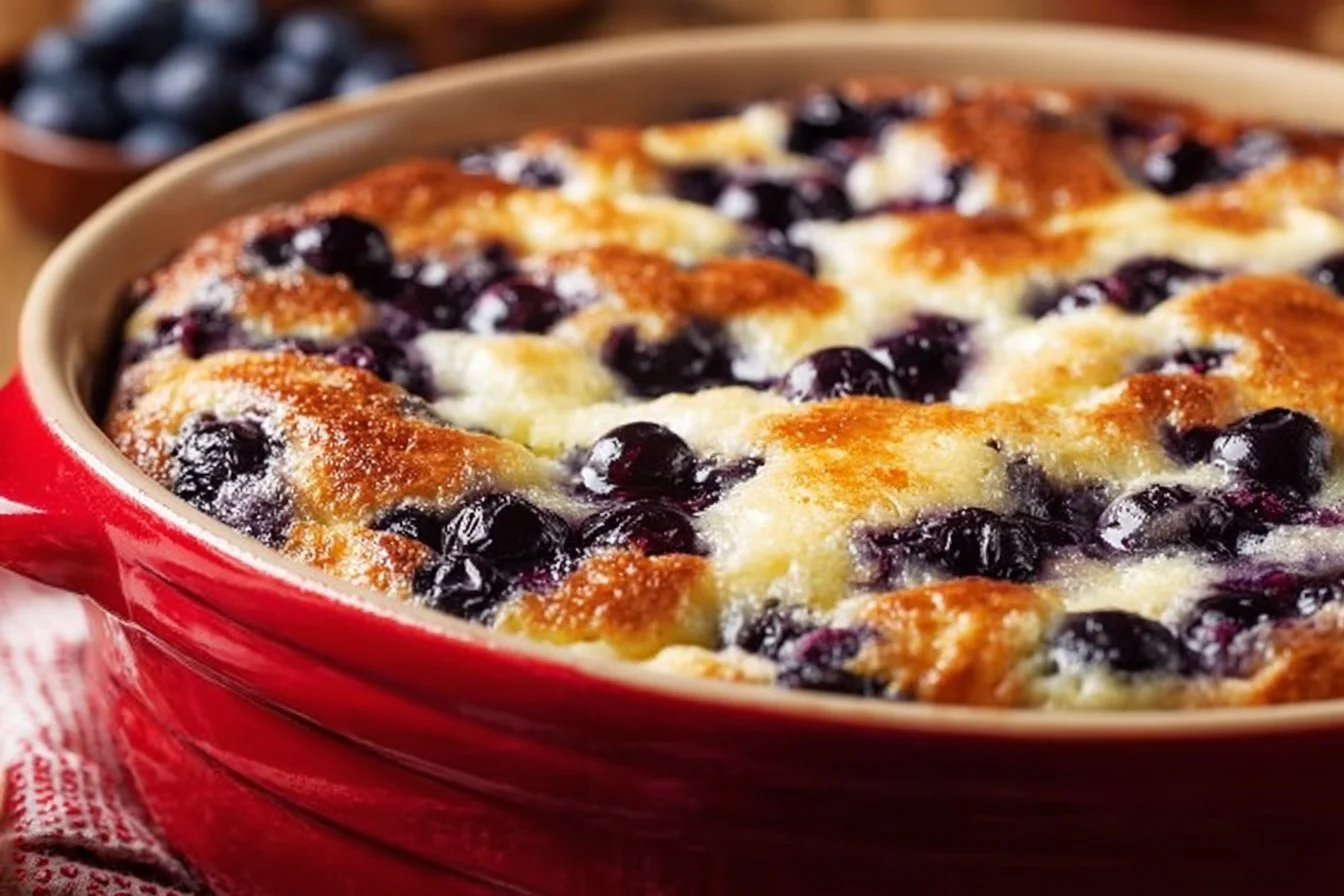 Blueberry Cottage Cheese Breakfast Bake