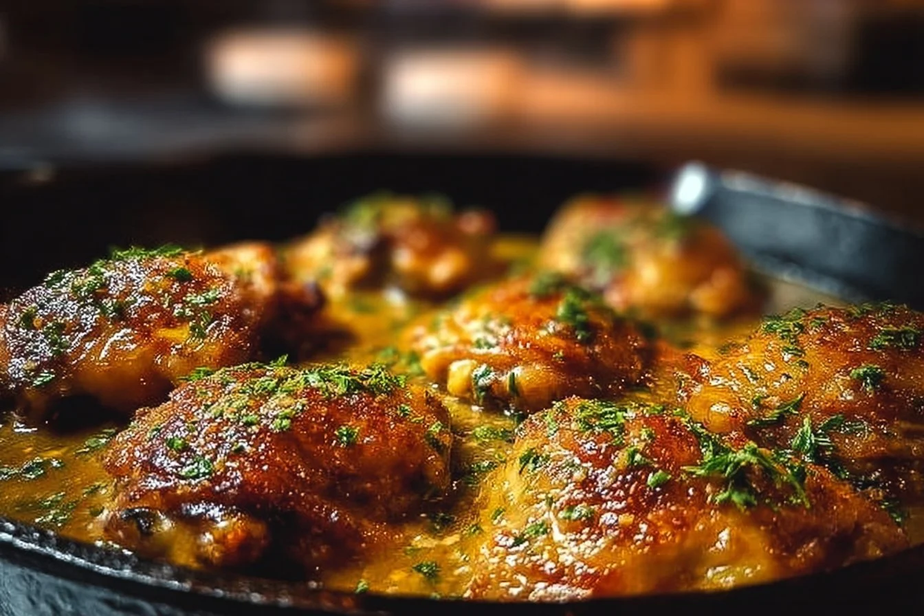 Bobby Flay's delicious chicken thighs recipe for grilling or roasting.