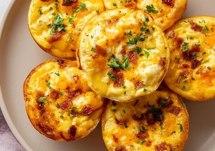 Cheesy Muffin Tin Cottage Cheese Egg Bites