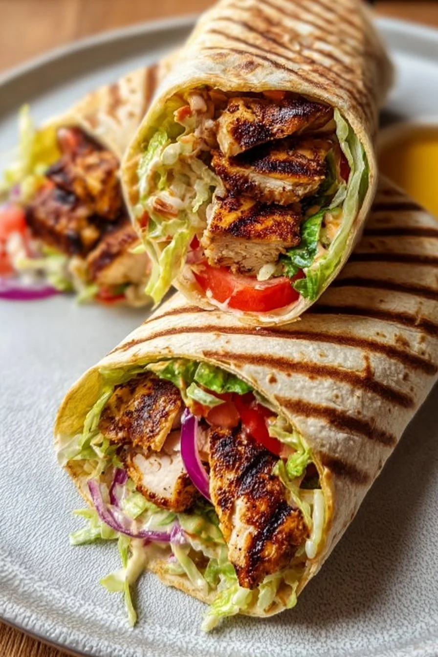 Chicken Shawarma with Creamy Garlic Sauce