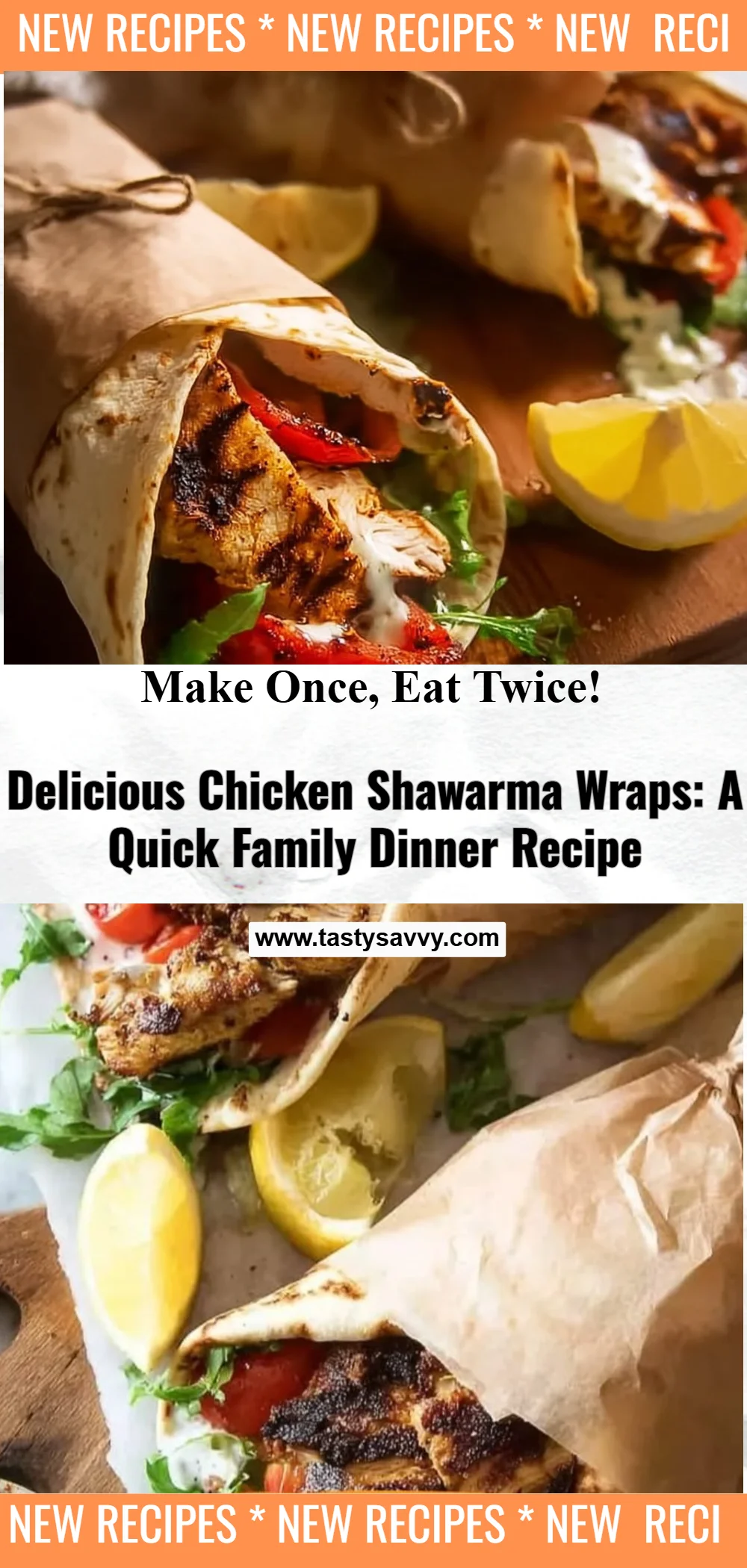 Chicken Shawarma Wraps