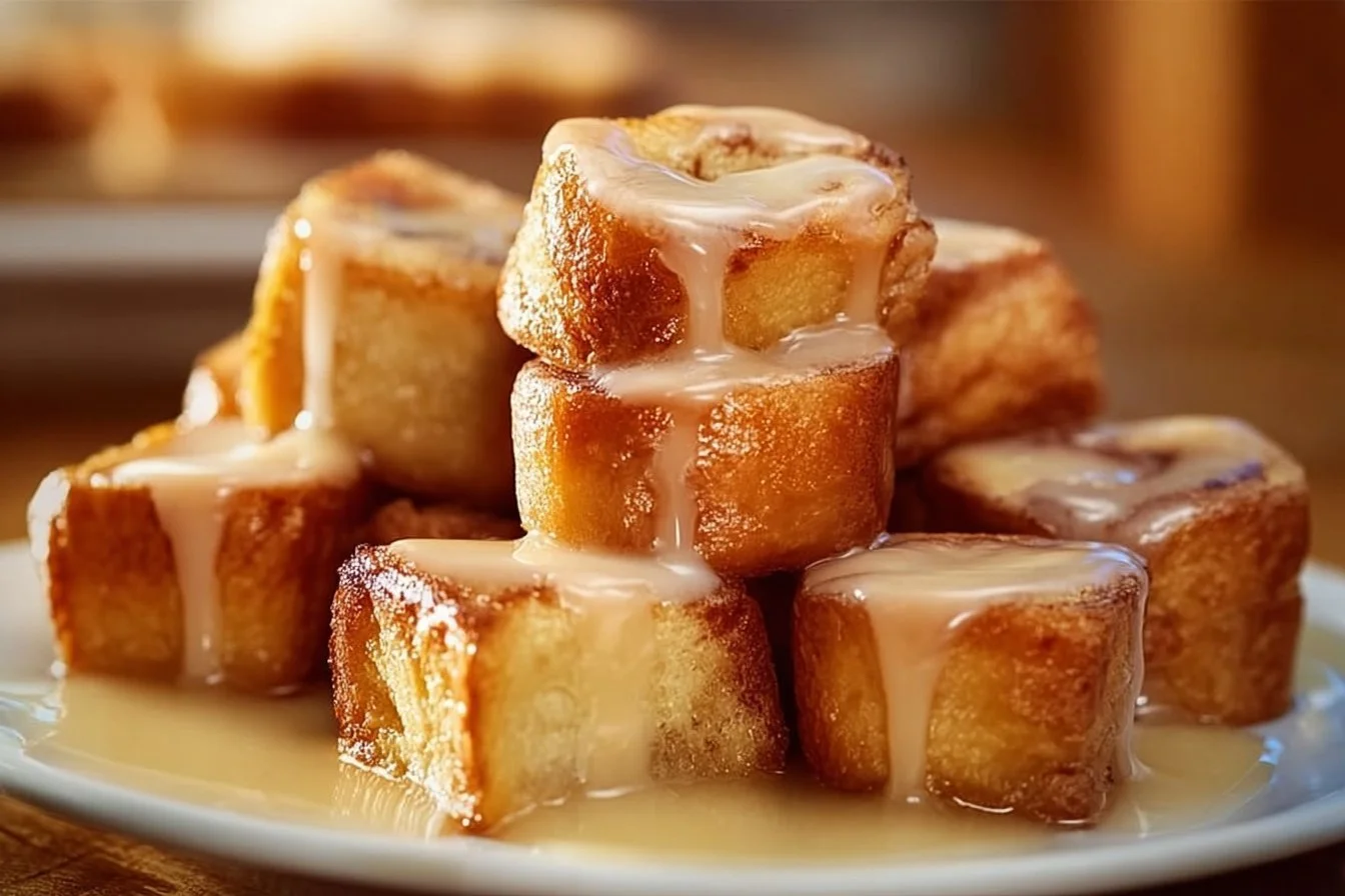 Cinnamon Roll French Toast Bites