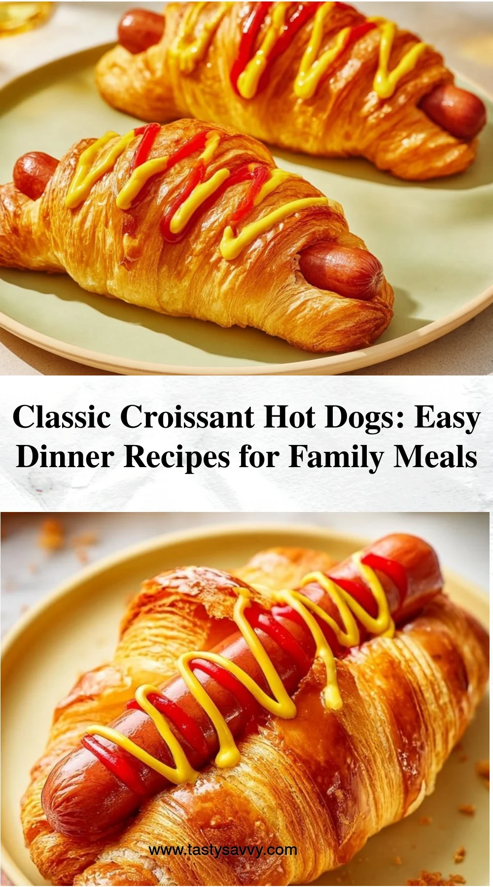 Classic Croissant Hot Dogs croissant hot dogs Classic Croissant Hot Dogs