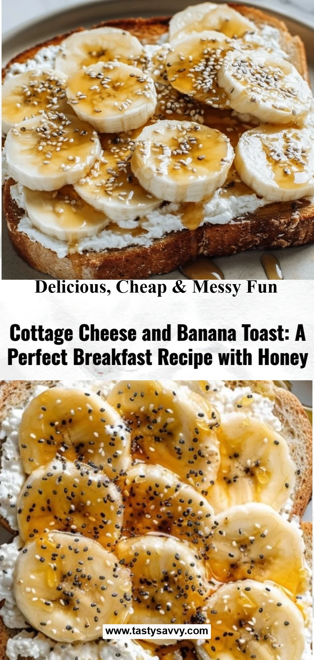 Cottage Cheese and Banana Toast