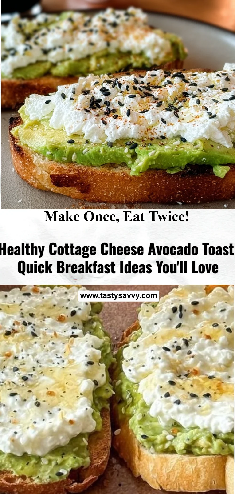 Cottage Cheese Avocado Toast
