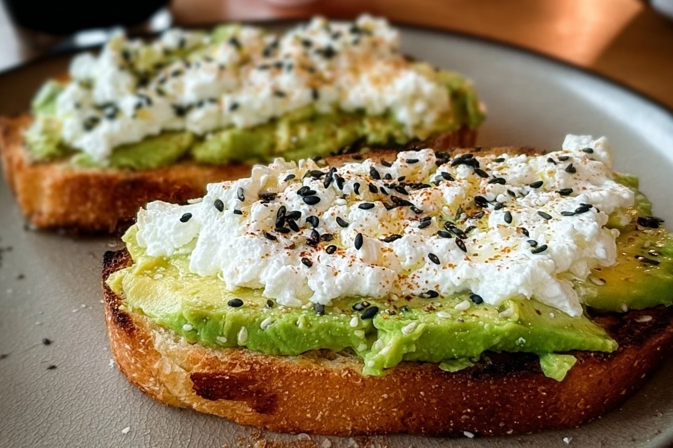 Cottage Cheese Avocado Toast