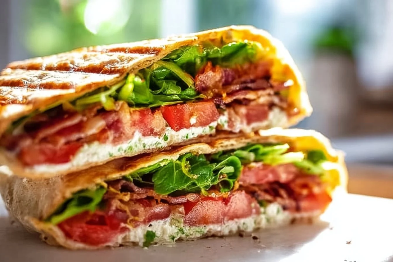 Healthy cottage cheese wraps filled with fresh ingredients for a nutritious snack.