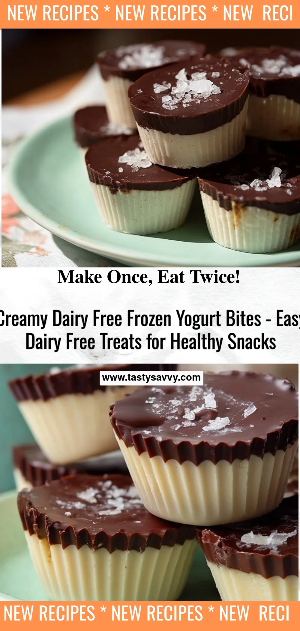 Creamy Dairy Free Frozen Yogurt Bites dairy free frozen yogurt Creamy Dairy Free Frozen Yogurt Bites