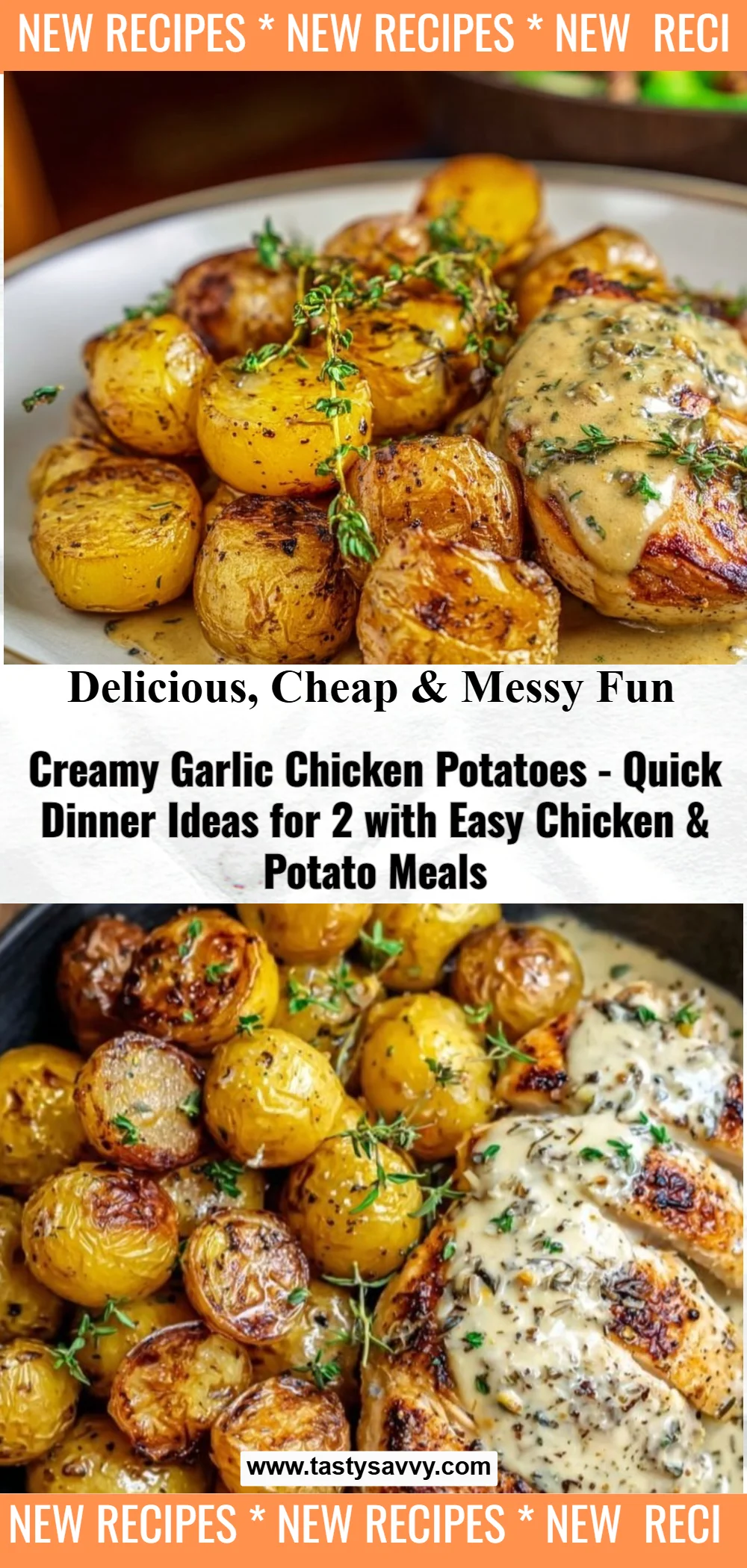 Creamy Garlic Chicken Potatoes