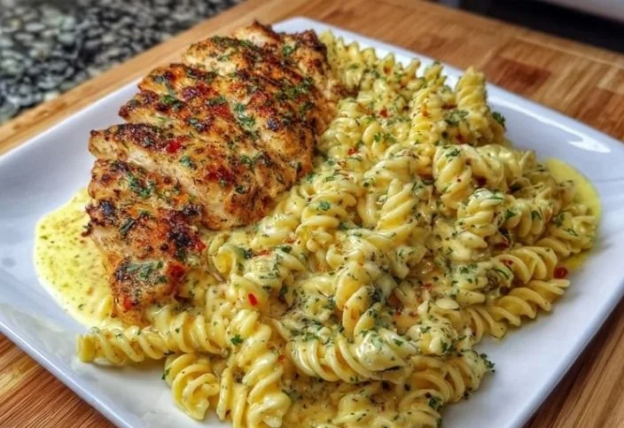 Creamy Garlic Parmesan Chicken Pasta