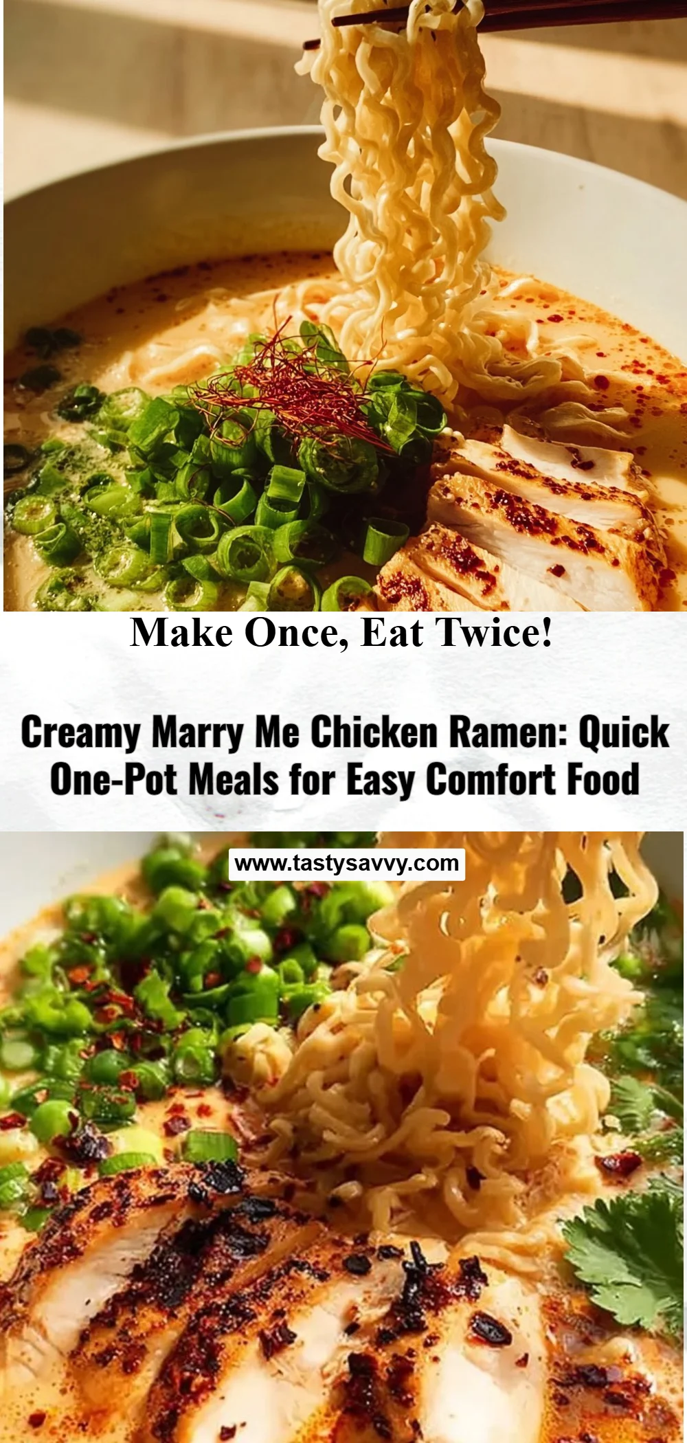 Creamy Marry Me Chicken Ramen