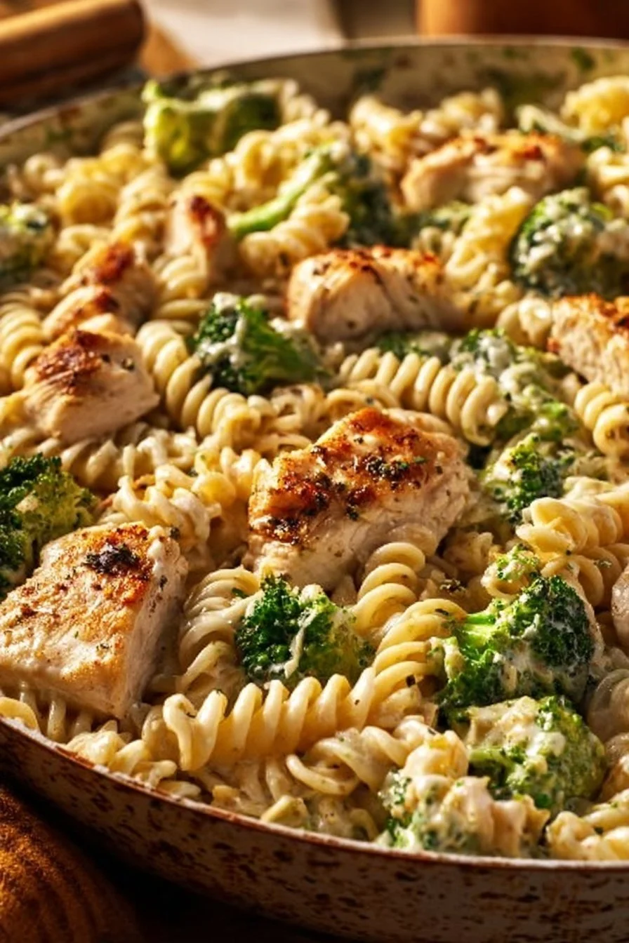 Creamy Rotisserie Chicken Broccoli Pasta