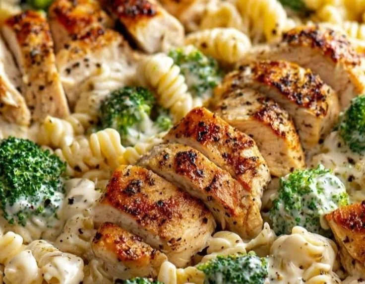Creamy Rotisserie Chicken Broccoli Pasta