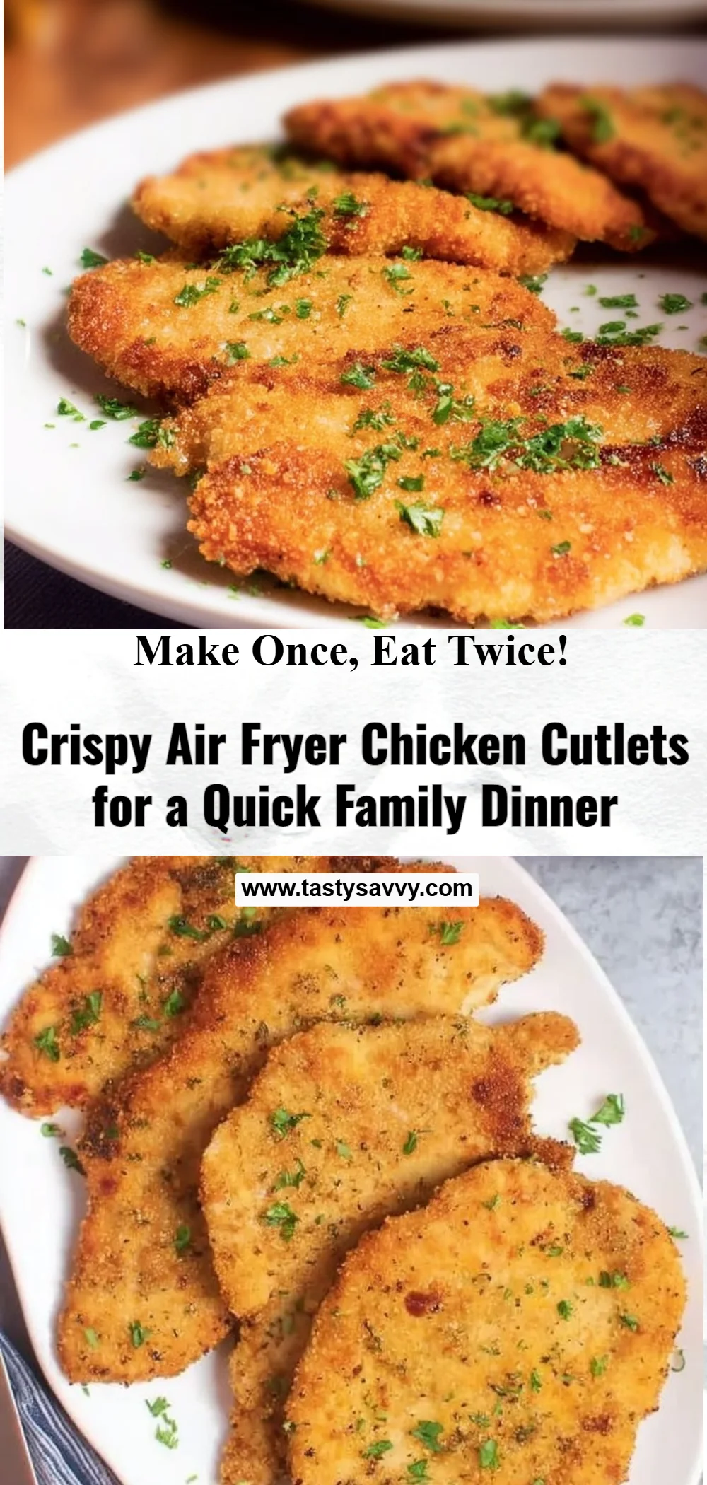 Crispy Air Fryer Chicken Cutlets