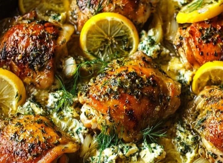 Easy Greek Lemon Chicken Thighs