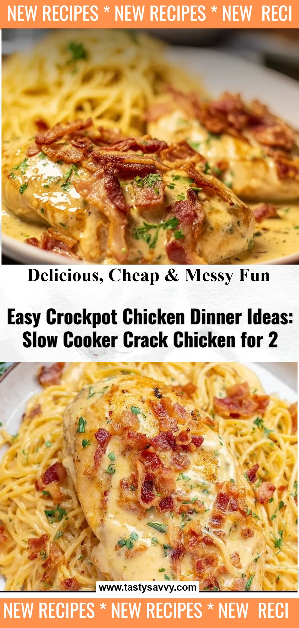 Easy Slow Cooker Crack Chicken crack chicken Easy Slow Cooker Crack Chicken