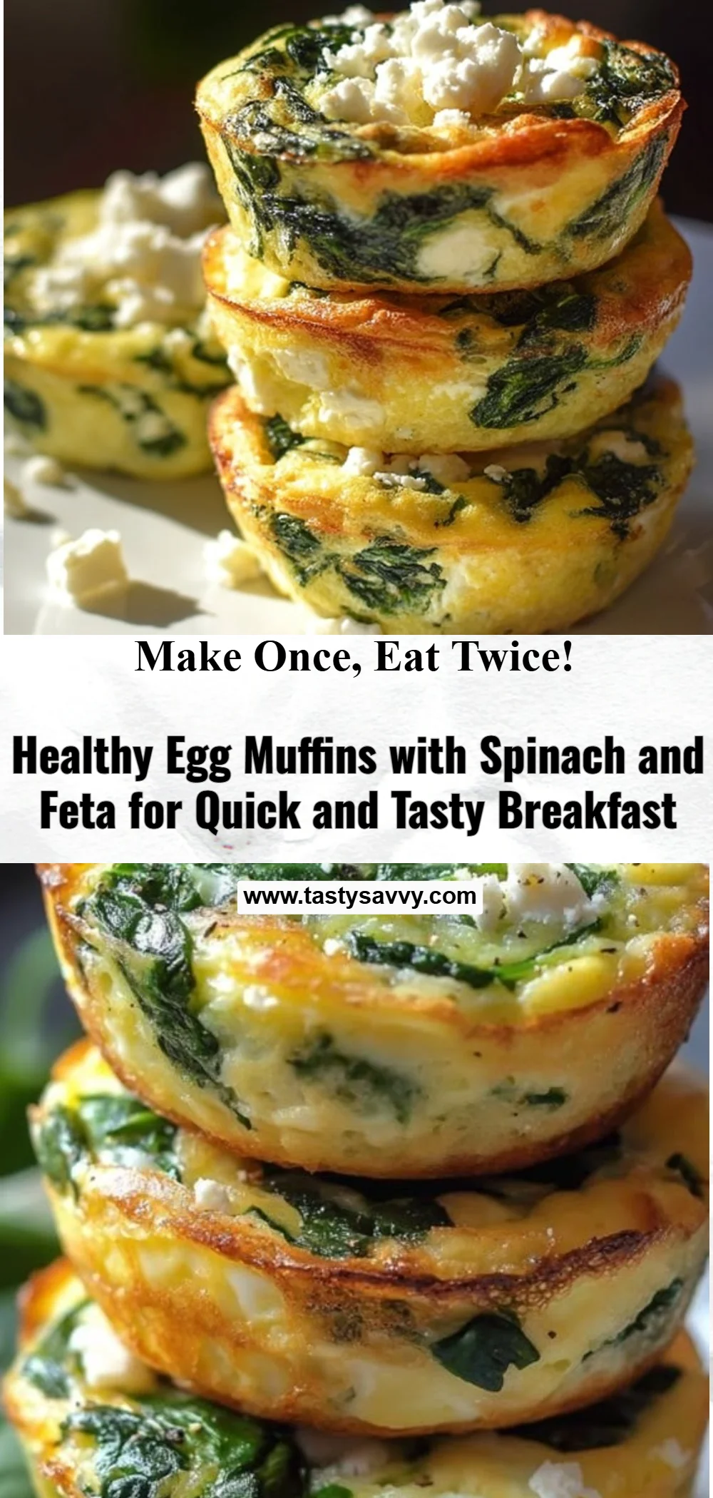 Egg Muffins with Spinach and Feta