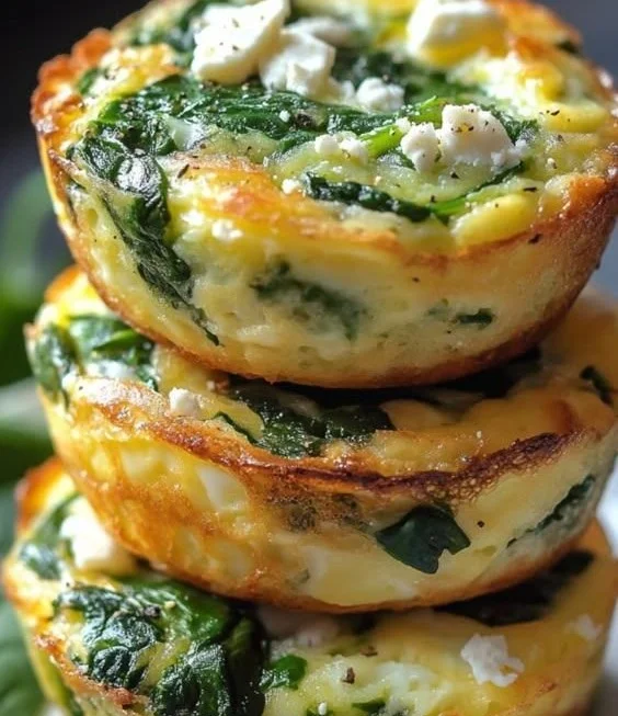 Egg Muffins with Spinach and Feta egg muffins Egg Muffins with Spinach and Feta