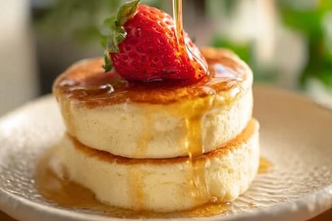 Fluffy Japanese Soufflé Pancakes