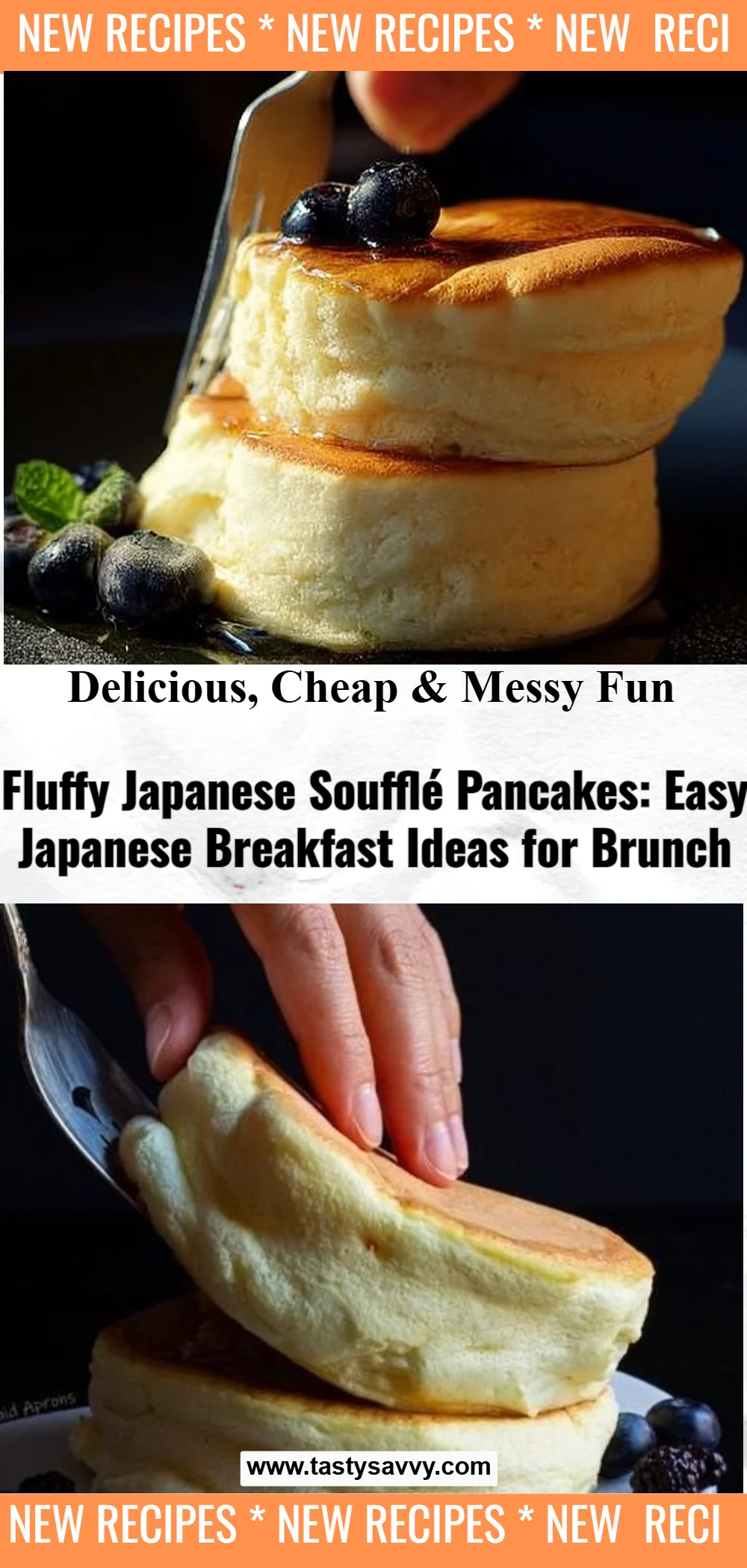 Fluffy Japanese Soufflé Pancakes soufflé pancakes Fluffy Japanese Soufflé Pancakes