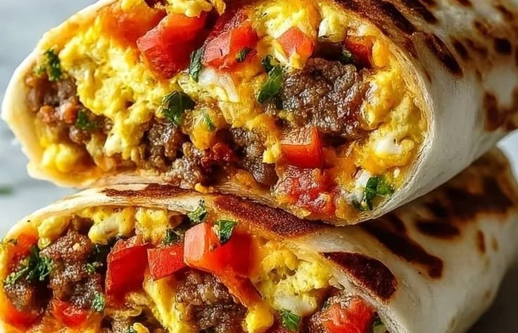 Freezer Breakfast Burritos