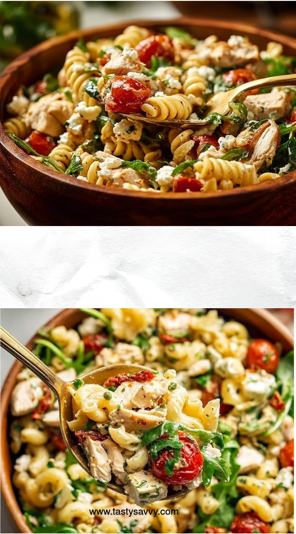 Fresh High Protein Mediterranean Pasta Salad