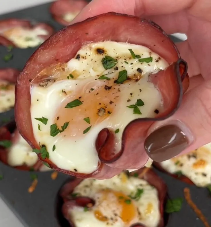 Ham and Cheese Egg Cups