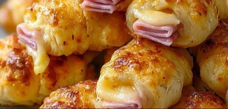 Ham & Cheese Puff Pastry Rolls